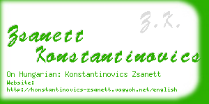 zsanett konstantinovics business card